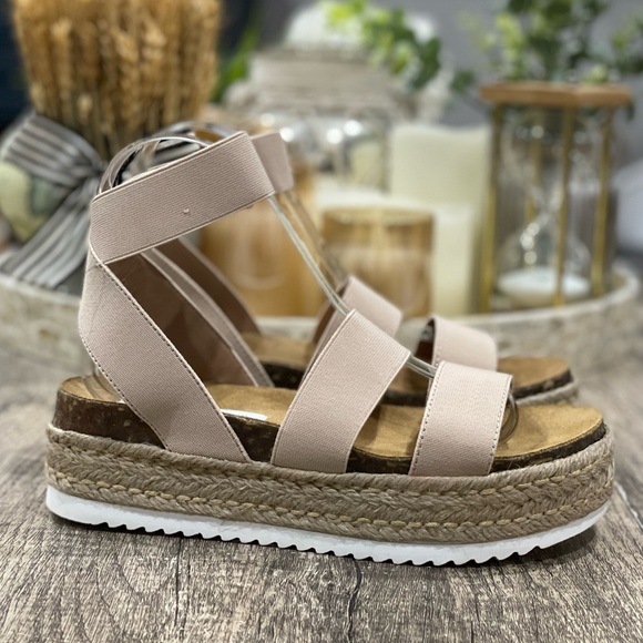 Steve Madden Shoes - Steve Madden Women's Kimmie Flatform Espadrille Sandals Tan